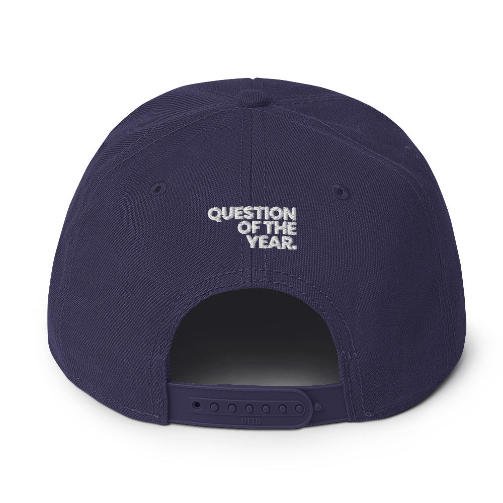 why hate? (Classic) Navy Snapback Hat
